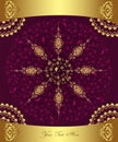 Antique ottoman wallpaper illustration design Royalty Free Stock Photo