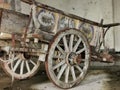 antique painted ox cart