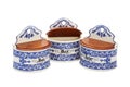 Antique painted porcelain crockery for spices