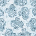 Antique paisley_chambray