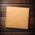 Antique Paper old yellowed sheet of paper on a wooden background. Vintage test form