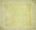 Antique parchment with embossed frame Royalty Free Stock Photo