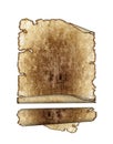 antique parchment paper scrolls, texture backgrou Royalty Free Stock Photo