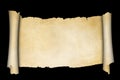 Antique parchment scroll.