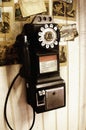 Antique Payphone Royalty Free Stock Photo