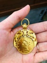 the antique pendant of Dollar America since 1891 Royalty Free Stock Photo