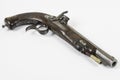 An antique percussion pistol Royalty Free Stock Photo