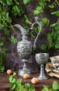 Antique pewter