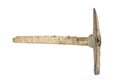 Antique pickaxe on white background Royalty Free Stock Photo