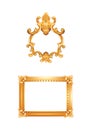 Antique Picture Frames Illustration Royalty Free Stock Photo