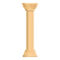 Antique pillar icon, cartoon style Royalty Free Stock Photo