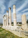 Antique Pillar Ruins At Pompeiopolis, Mersin, Turkey