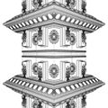 Antique Pillar Vector. Illustration Isolated On White Background. Royalty Free Stock Photo