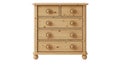 Antique pine chest of drawers isolated on transparent background Royalty Free Stock Photo