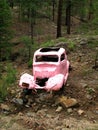 Antique Pink Car on Pink Car Road, near Prescott, AZ