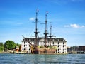 Antique pirate ship Royalty Free Stock Photo