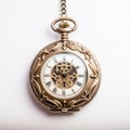 Antique Pocket Watch Inspired By Queen - Intricate Designs, Vintage Cinematic Look