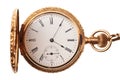 Antique pocket watch isolated Royalty Free Stock Photo