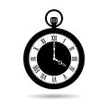 Antique pocket watch icon Royalty Free Stock Photo