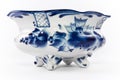 Antique porcelain, china fruit vase. Royalty Free Stock Photo