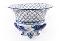 Antique porcelain, china fruit vase. Royalty Free Stock Photo
