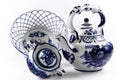Antique porcelain, china set. Royalty Free Stock Photo