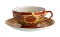 Antique porcelain cup and saucer Royalty Free Stock Photo