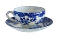 Antique porcelain cup and saucer Royalty Free Stock Photo