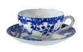 Antique porcelain cup and saucer Royalty Free Stock Photo