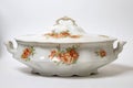 Antique porcelain tureen Royalty Free Stock Photo