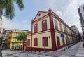 Antique Portuguese Macau Architecture European Facade Macao Conservatory School of Music Colonial Heritage House Macao St. Lazarus