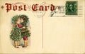 Antique postcard christmas Royalty Free Stock Photo