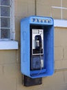 Antique public coin pay telephone Royalty Free Stock Photo