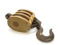 Antique Pulley and Hook Royalty Free Stock Photo