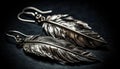 Antique quill pen, a symbol of creativity and elegance generated by AI Royalty Free Stock Photo