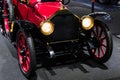 Antique red American automobile car