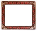 Antique Red and Beige Frame Royalty Free Stock Photo