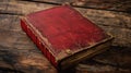 The antique red book.AI generated image Royalty Free Stock Photo