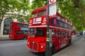 Antique red double decker bus, London, UK Royalty Free Stock Photo