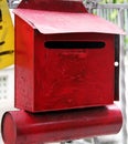 Antique Red Home Mail Box Royalty Free Stock Photo