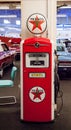 Antique Red Texaco Gasoline pump displayed at the Muscle Car City museum
