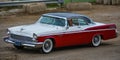 Antique Red and White Chrysler New Yorker Royalty Free Stock Photo