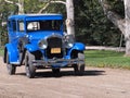 Antique Restored Blue Ford