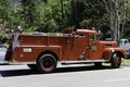 Antique restored firefighters truck