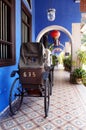 Antique rickshaw on the streets of Penang. Royalty Free Stock Photo