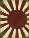 Antique Rising Sun Background Royalty Free Stock Photo