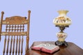 Antique rocking chair and Bible Royalty Free Stock Photo