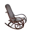 Antique Rocking Chair, Isolated White Background Royalty Free Stock Photo