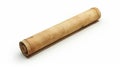 Antique rolled-up scroll on white background. Concept of history, document, secret, ancient, message. AI Image