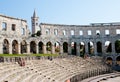 Antique Roman forum in Pula